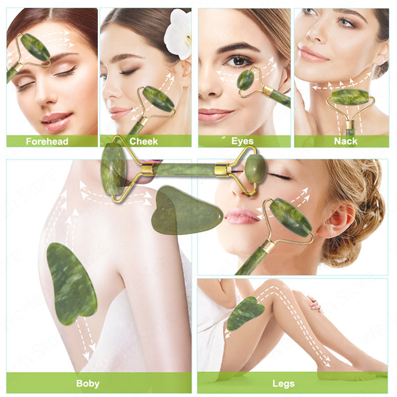 Natural Jade Roller Massager for Face Roller