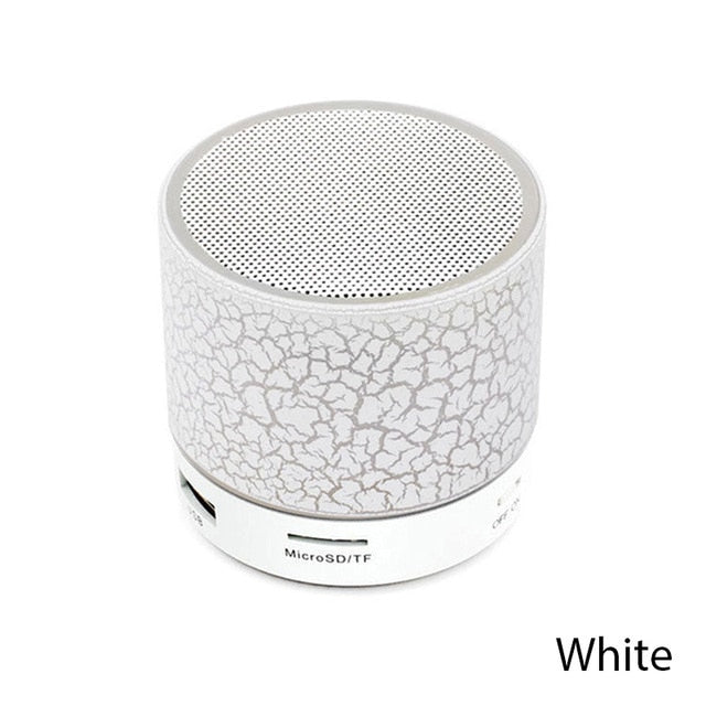 New Mini Portable Car Audio A9 Dazzling Crack LED Wireless Bluetooth 4.1 Subwoofer Speaker TF Card
